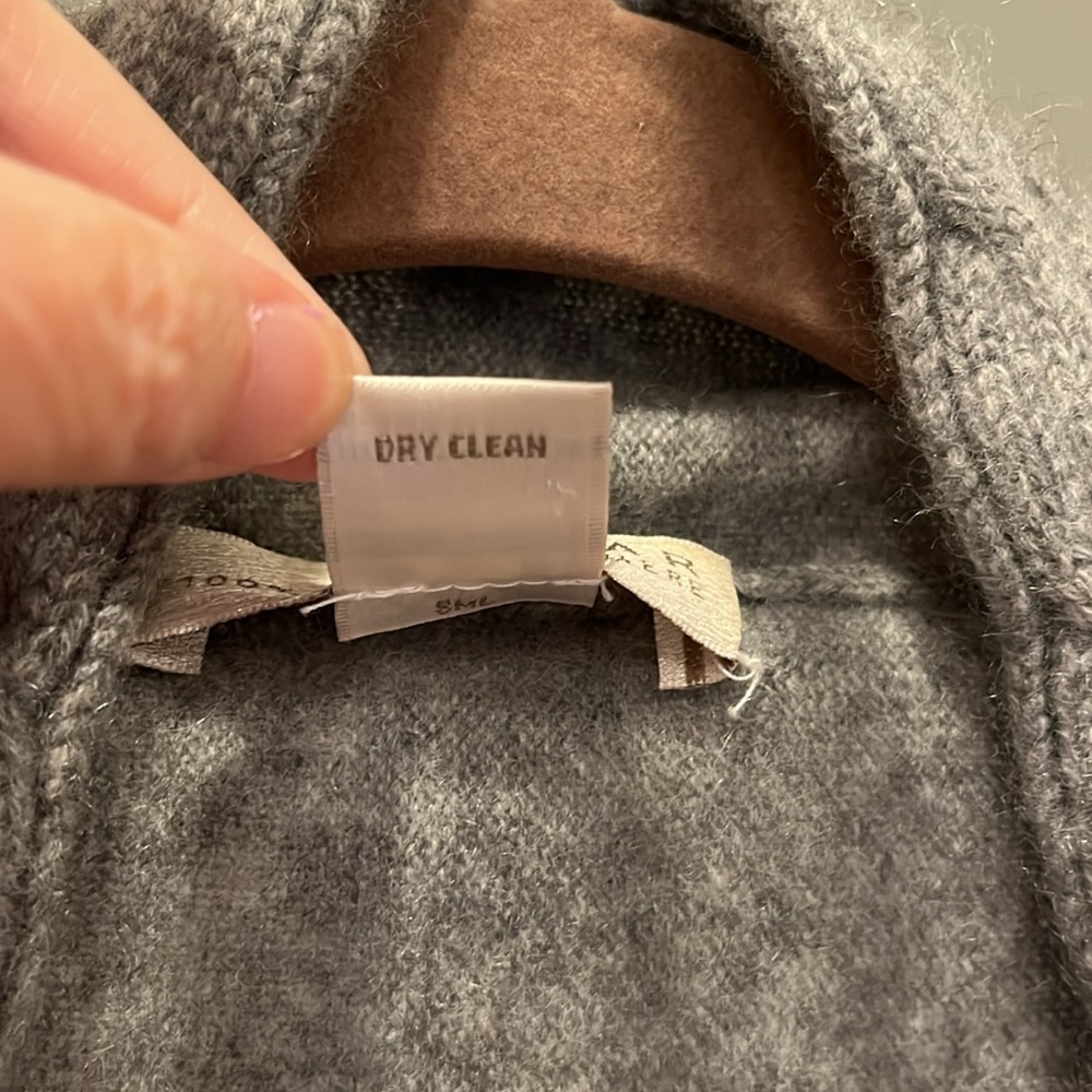 🇪🇸🐠KENAR 100% 2-Ply Cashmere boho Open Cardigan Sweater cable short sleeve XS - Picture 4 of 6